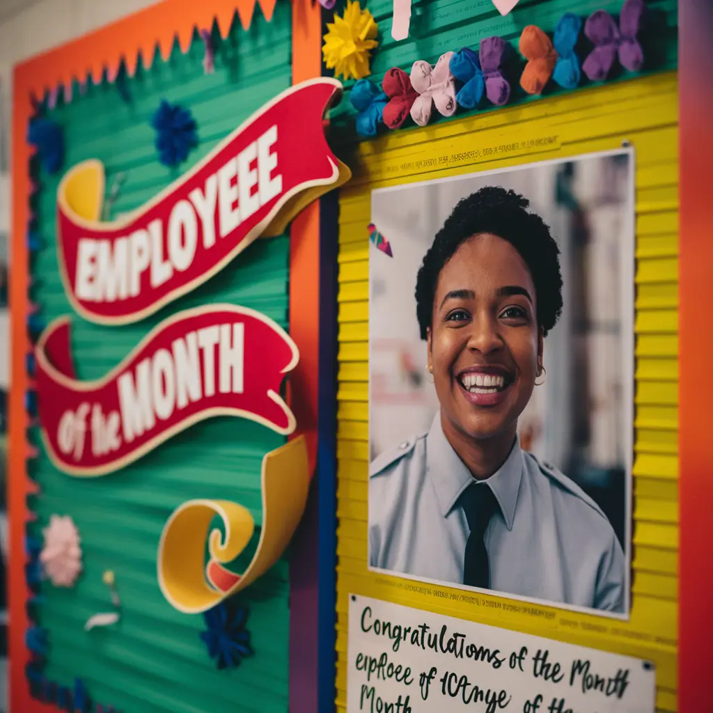 Poster Su Tela 'Office Employee Of The Month', 60x40 Cm, Stampa Artistica Per Ufficio O Camera Da Letto, Senza Cornice, Regalo Per Dipendenti