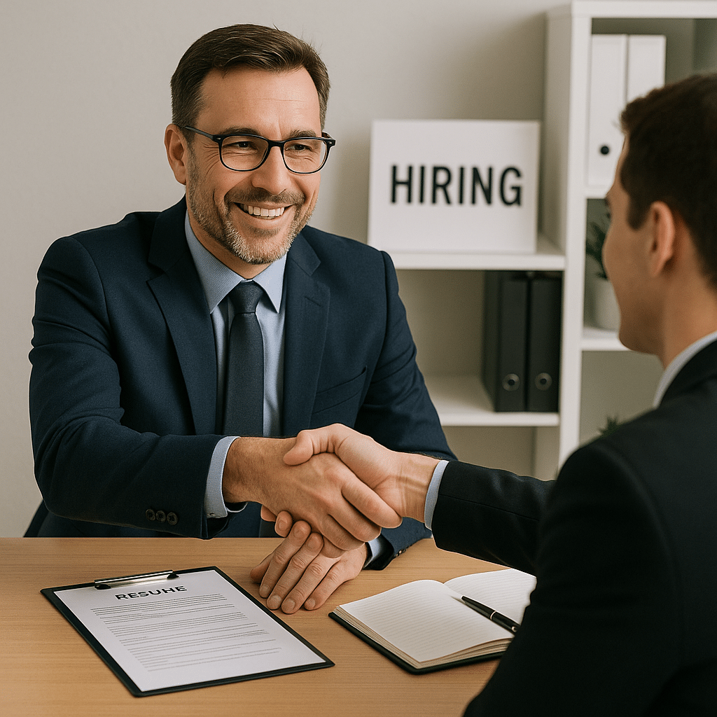 20251013 2122 interview handshake moment simple compose