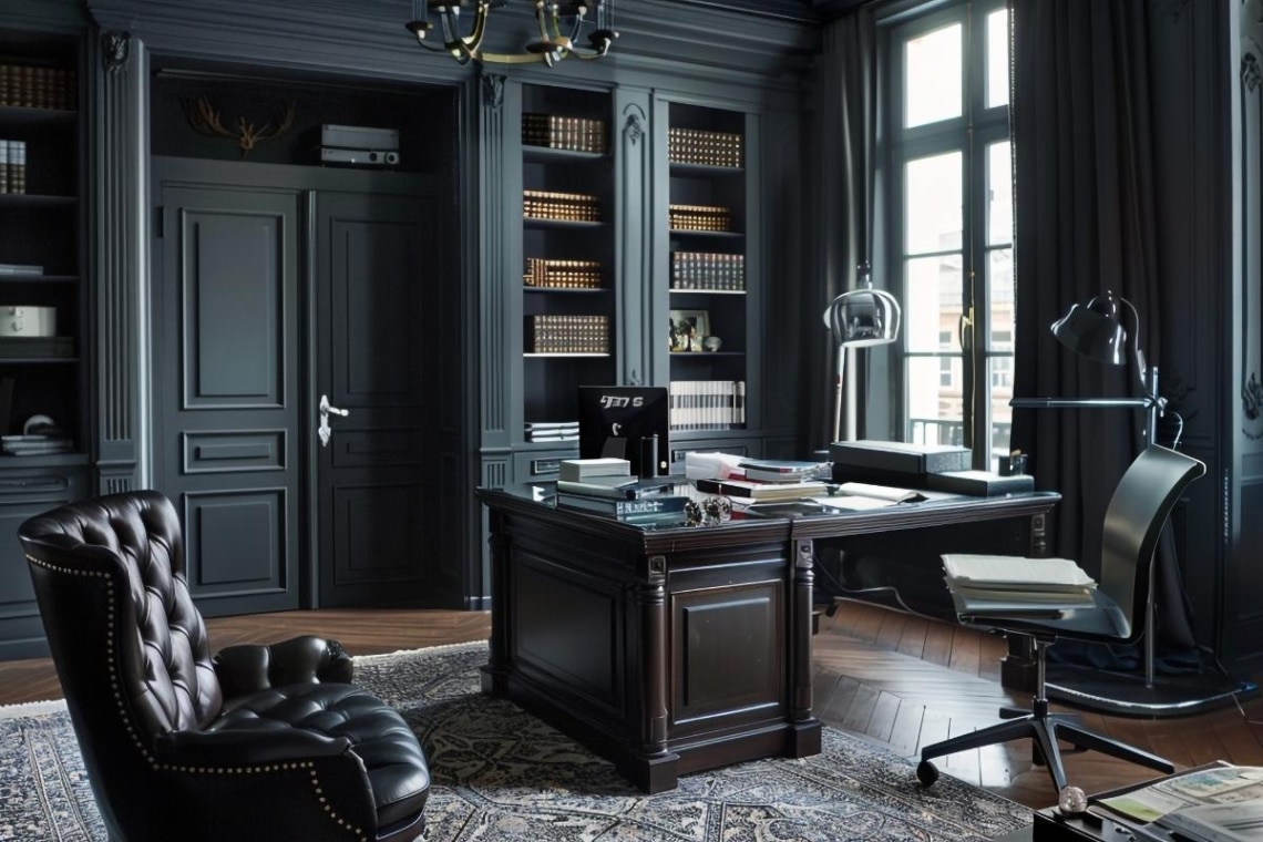 21 Moody Gothic Home Office Ideas That Exude Dark Academia Sophistication 5 21 moody gothic home office ideas that exude dark academia sophistication