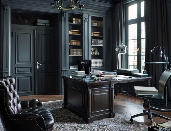 21 moody gothic home office ideas that exude dark academia sophistication