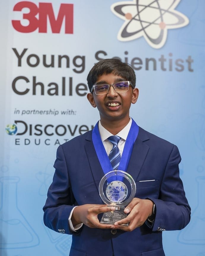 9th Grader Wins 'US Top Young Scientist' After Creating Handheld Device That Detects Hidden Pesticides On Produce In Seconds 2 sirish subash a 9th grader from snellville georgia won the 3m young scientist challenge with