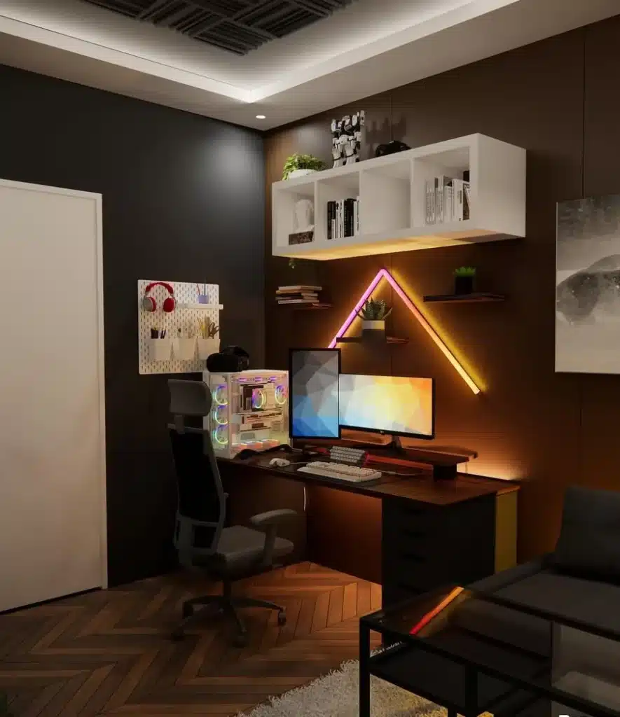 Chic & Gritty: 21 Aesthetic Industrial Home Office Designs 5 snapinsta ai 3276508811117996566 2