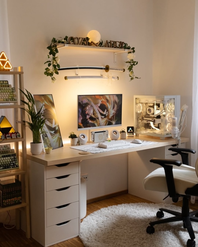 Image showcasing 23 Warm Cozy Home Office Ideas That Inspire Productivity
