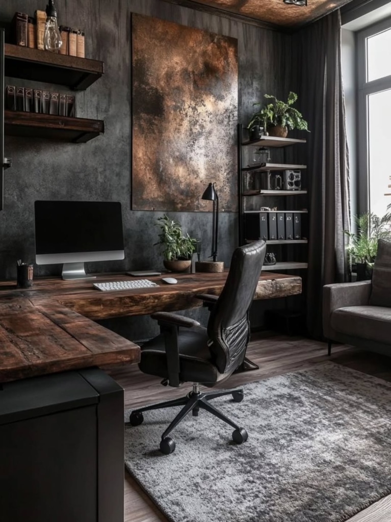 How to Create a Productive Masculine Home Office (21 Ideas) 7 snapinsta ai 3682327325140959311