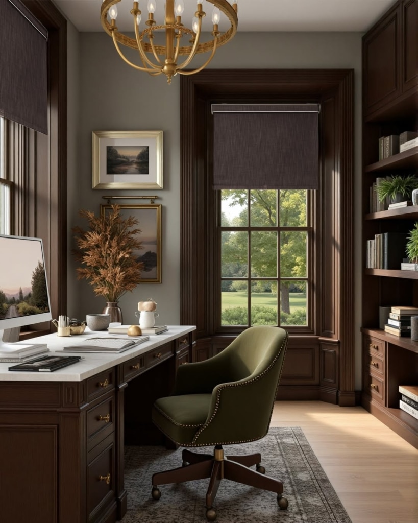 23 Warm Cozy Home Office Ideas That Inspire Productivity 7 snapinsta ai 3705080661390846770