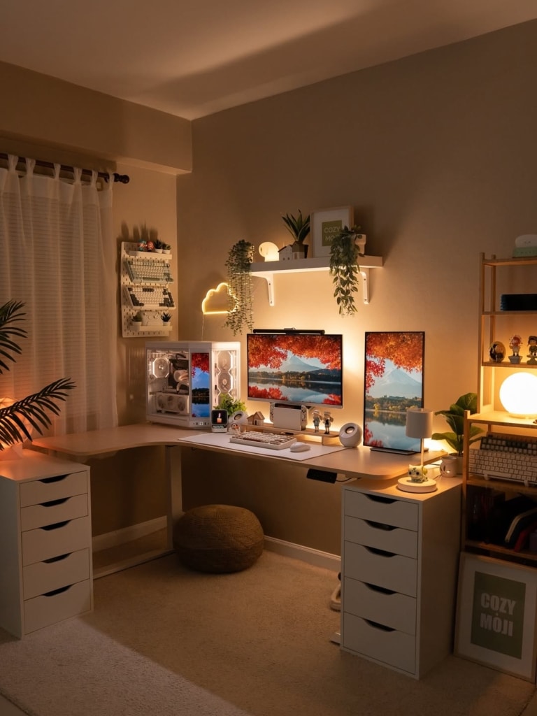 23 Warm Cozy Home Office Ideas That Inspire Productivity 9 snapinsta ai 3734585292184860496