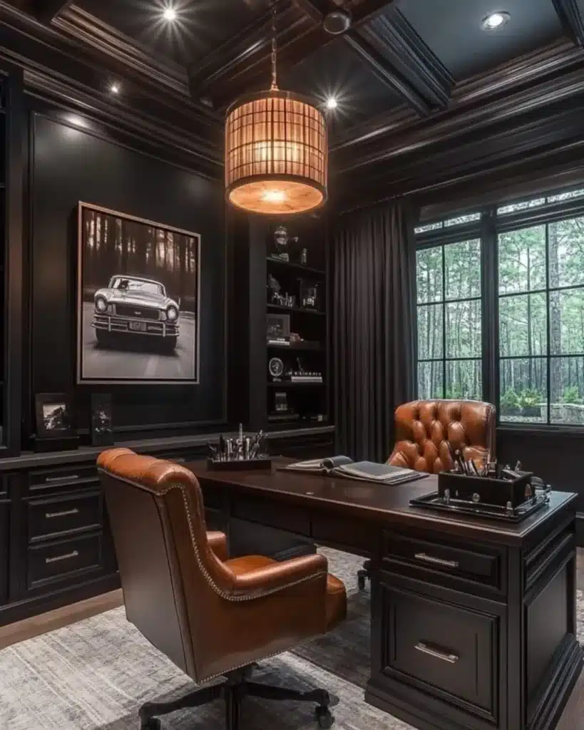 How to Create a Productive Masculine Home Office (21 Ideas) 13 snapinsta ai 3752735912074823335