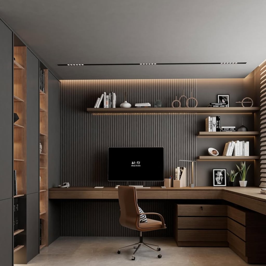 How to Create a Productive Masculine Home Office (21 Ideas) 6 snapinsta ai 3761866573880701117
