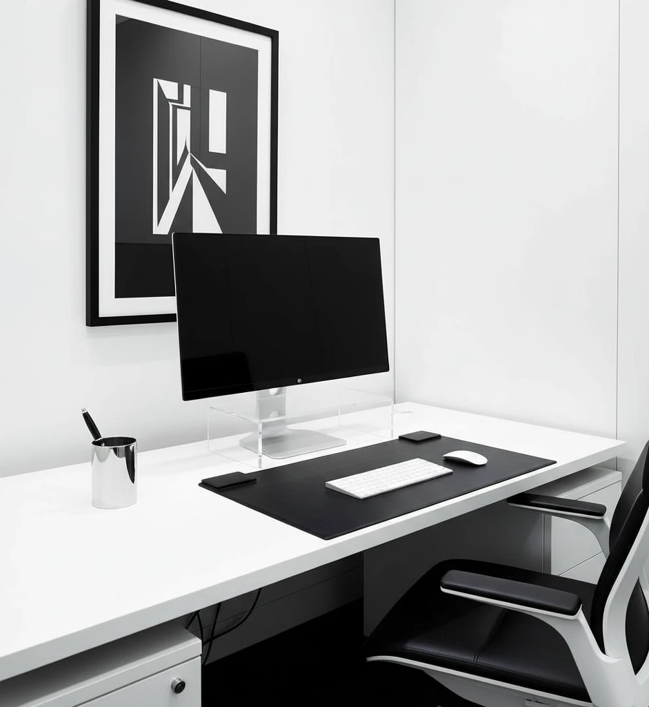 the high contrast executive cubicle modern and polished