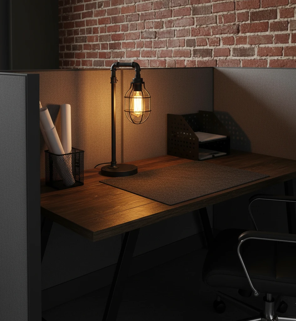 the industrial loft cubicle raw and functional