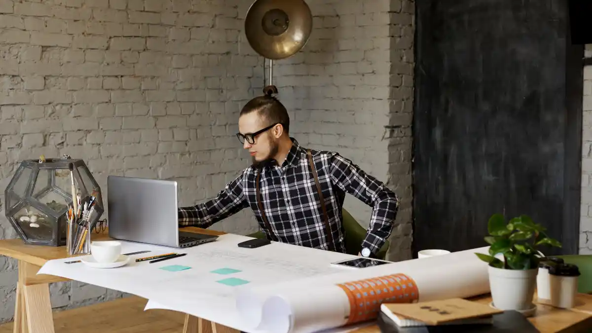 16 Creative office photoshoot ideas for Professional Personal Branding 14 Blueprint And Brick Session