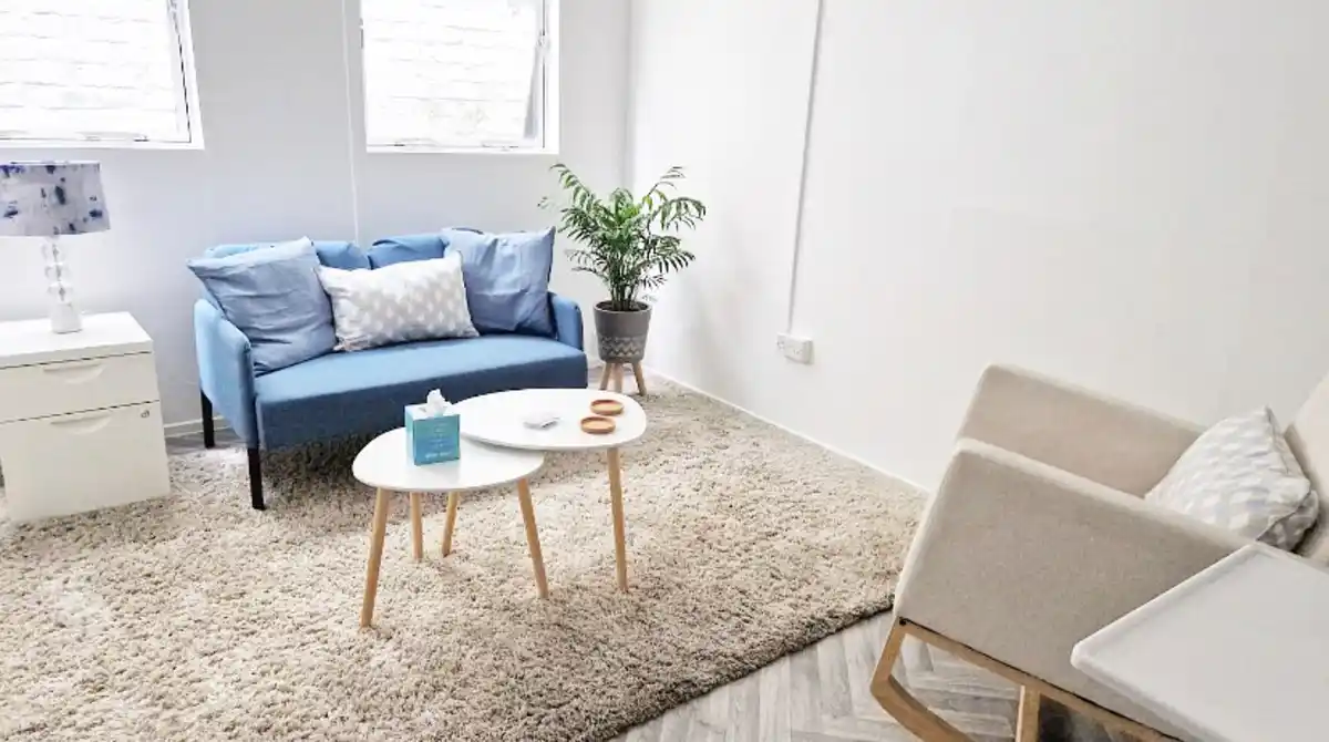 16 Budget-Friendly therapy office decor ideas for Private Practice 10 Clean Minimalist Seating Arrangement