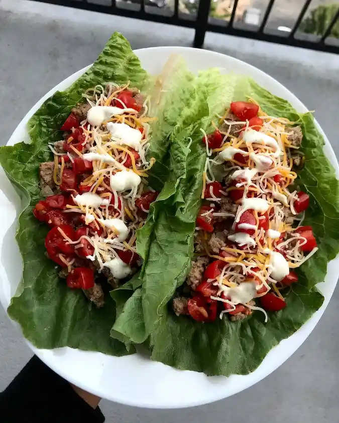 15 Easy 30g Protein Lunch Ideas for Work to Keep You Full All Day 13 Ground Turkey Lettuce Tacos