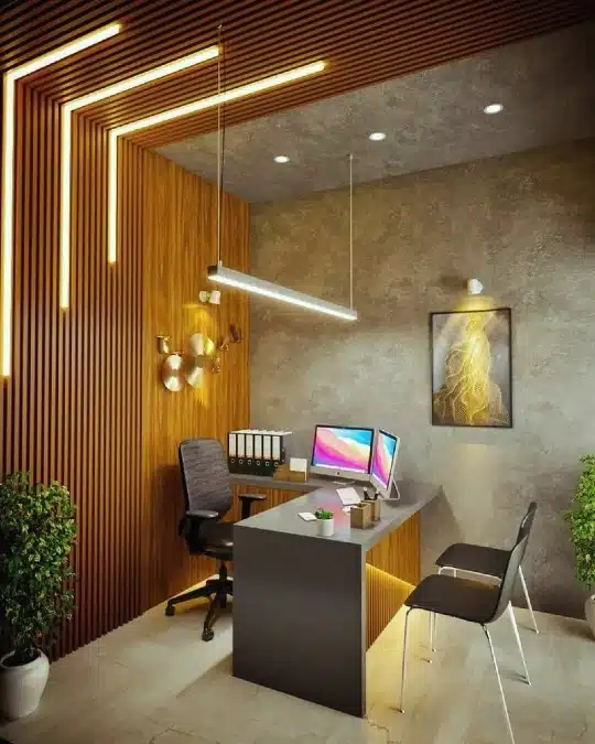 17 Mid Century Modern Office Ideas for a Sleek And Productive Workspace 4 image 2