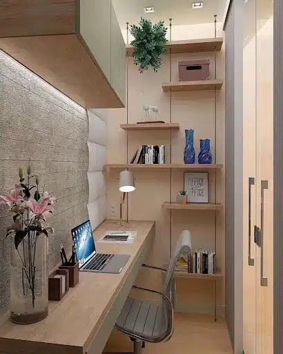 16 Budget-Friendly Small Cabin Office Ideas for Remote Workers 9 image 233