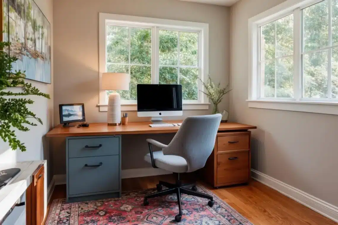 16 Budget-Friendly Small Cabin Office Ideas for Remote Workers 7 16 Budget-Friendly Small Cabin Office Ideas for Remote Workers