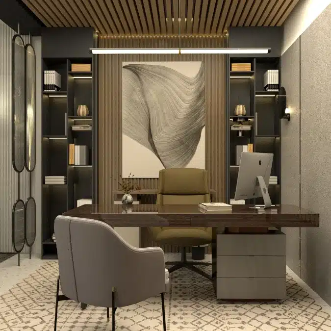 17 Mid Century Modern Office Ideas for a Sleek And Productive Workspace 5 image 3