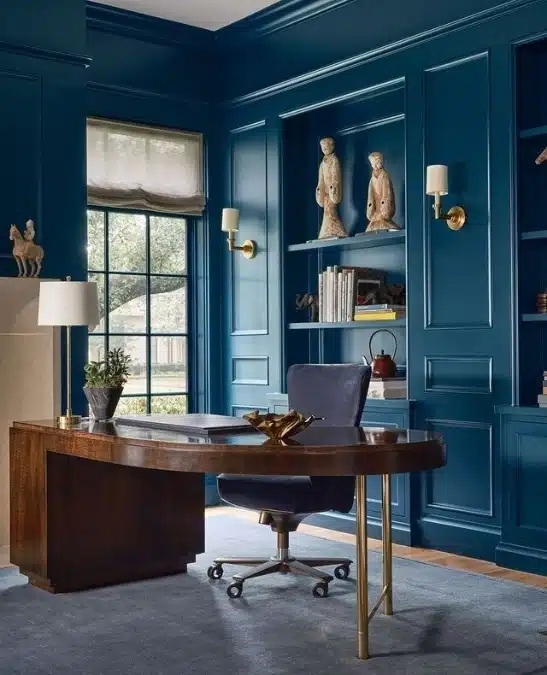 16 Sophisticated blue office ideas to Boost Focus and Calm 5 image 343