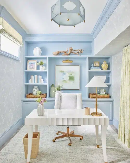 16 Sophisticated blue office ideas to Boost Focus and Calm 11 image 349