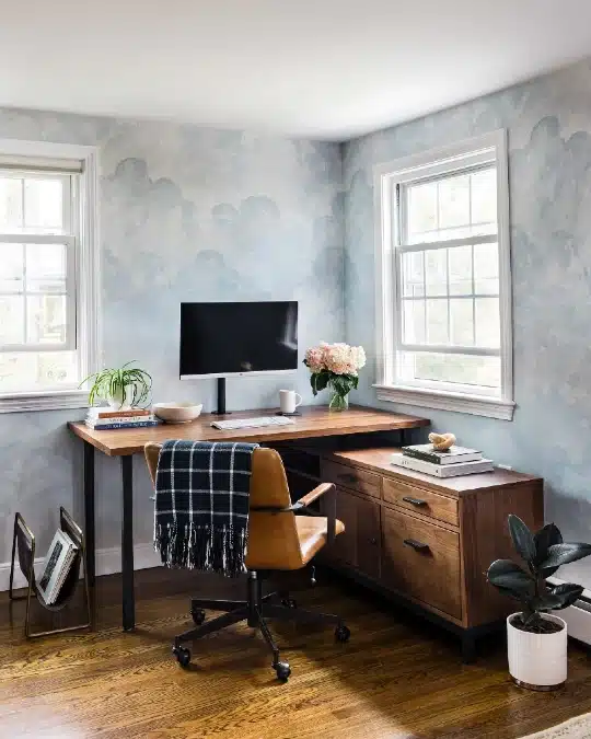 16 Sophisticated blue office ideas to Boost Focus and Calm 16 image 353