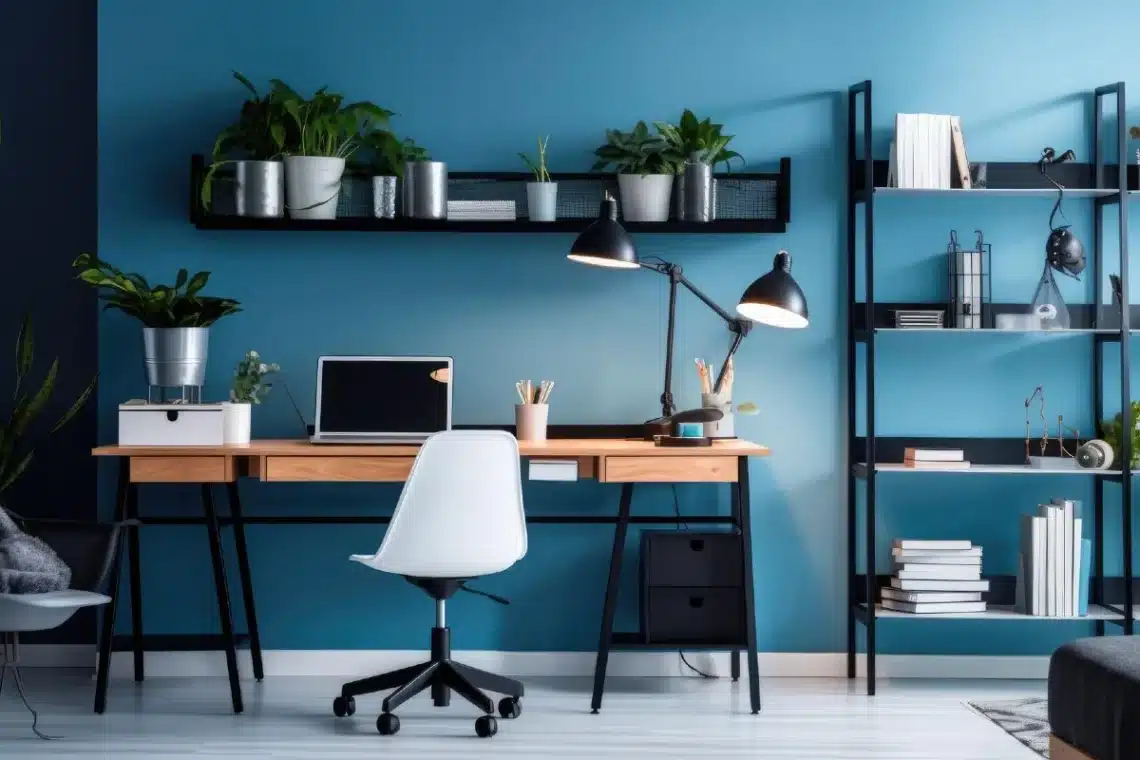 16 Sophisticated blue office ideas to Boost Focus and Calm 9 16 Sophisticated blue office ideas to Boost Focus and Calm