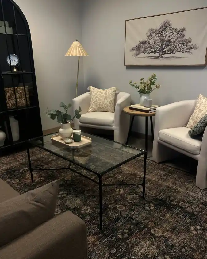 16 Budget-Friendly therapy office decor ideas for Private Practice 5 Inviting Seating Arrangement
