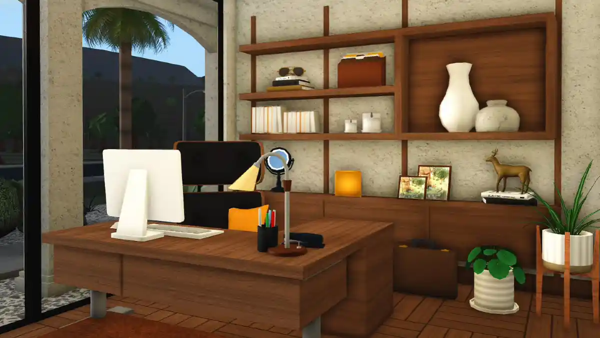 18 Cool bloxburg office ideas for Your Next Build 12 Mid-Century Executive Suite