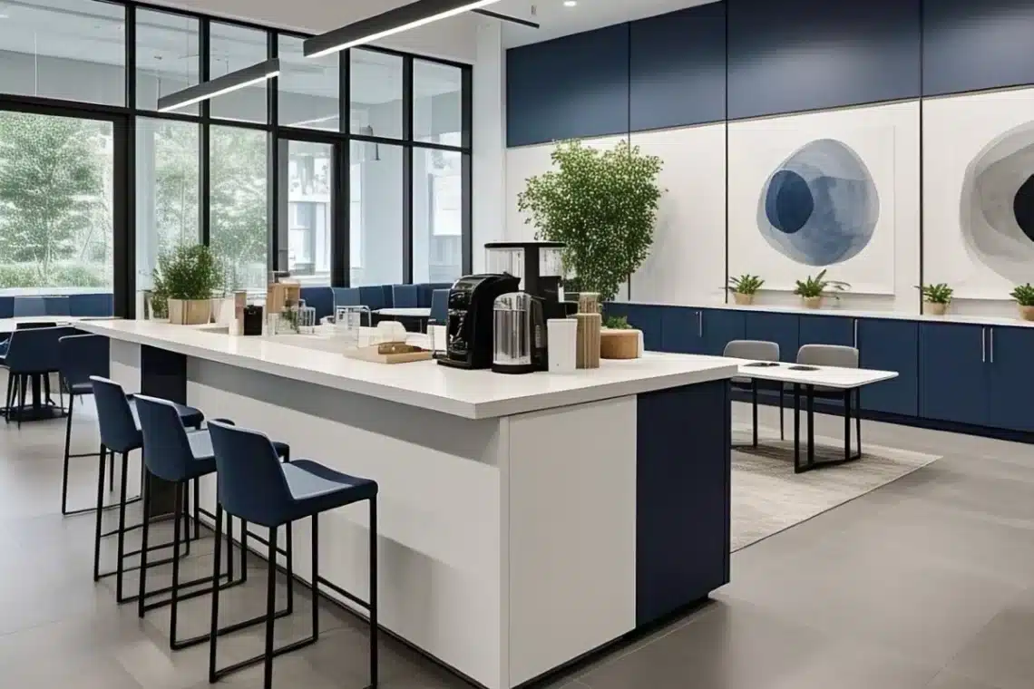 17 Office Coffee Bar Ideas Employees Will Actually Use (and Love) 4 17 Office Coffee Bar Ideas Employees Will Actually Use (and Love)