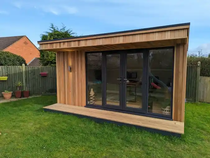 15 Dreamy garden office ideas for the Ultimate Backyard Escape 14 Sleek Cedar Canopy Studio