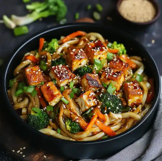 15 Easy 30g Protein Lunch Ideas for Work to Keep You Full All Day 11 Tofu Veggie Stir-Fry