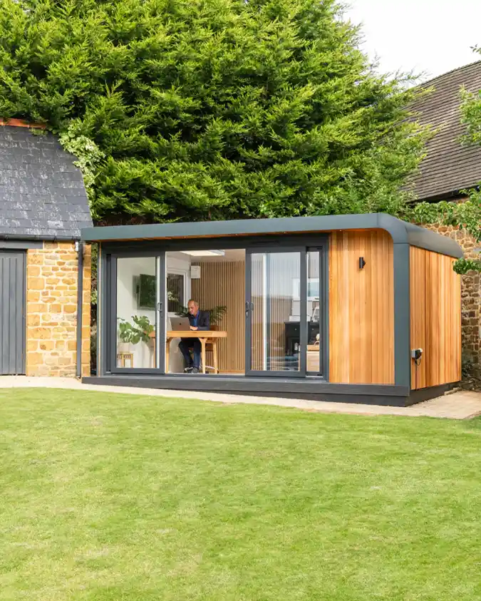 15 Dreamy garden office ideas for the Ultimate Backyard Escape 15 Wood-Clad Workspace