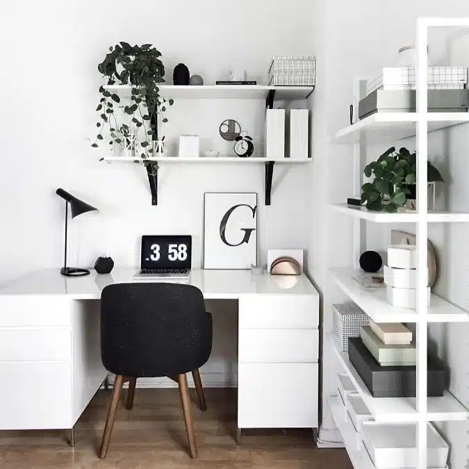 16 Elegant Black and White Office Decor Ideas That Look Expensive 5 image 20