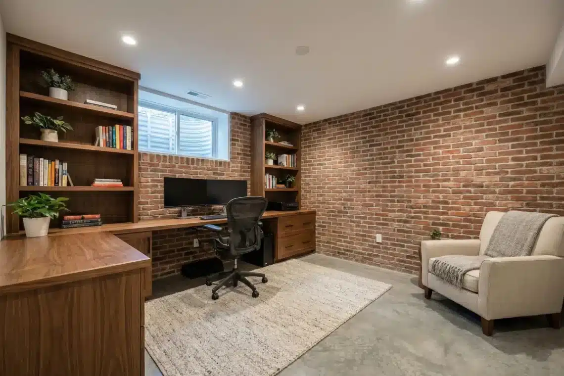 16 Amazing Basement Home Office Ideas To Transform Your Lower Level 4 16 Amazing Basement Home Office Ideas To Transform Your Lower Level