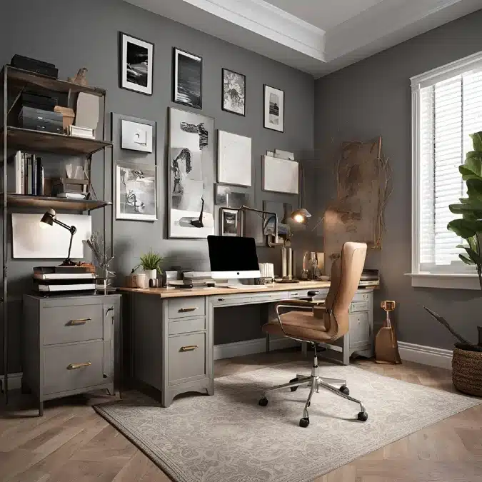 17 Modern Farmhouse Home Office Ideas That Are Bright And Airy 11 image 1 1