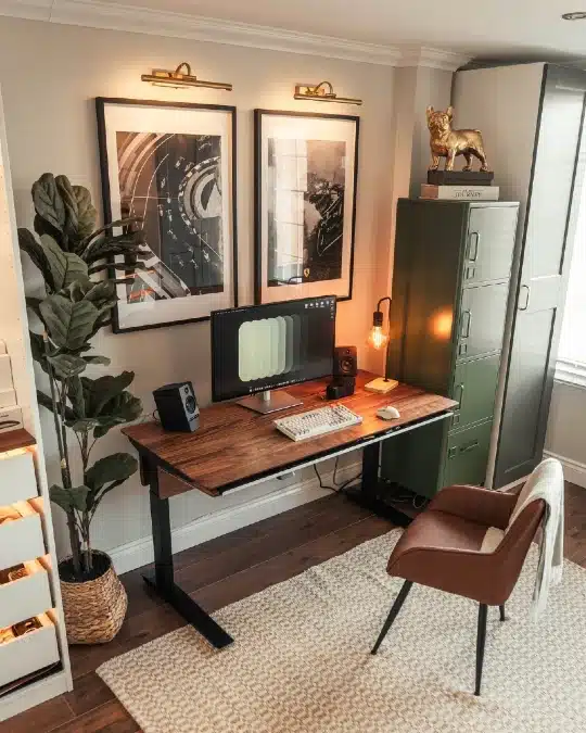 17 Modern Farmhouse Home Office Ideas That Are Bright And Airy 2 image 1