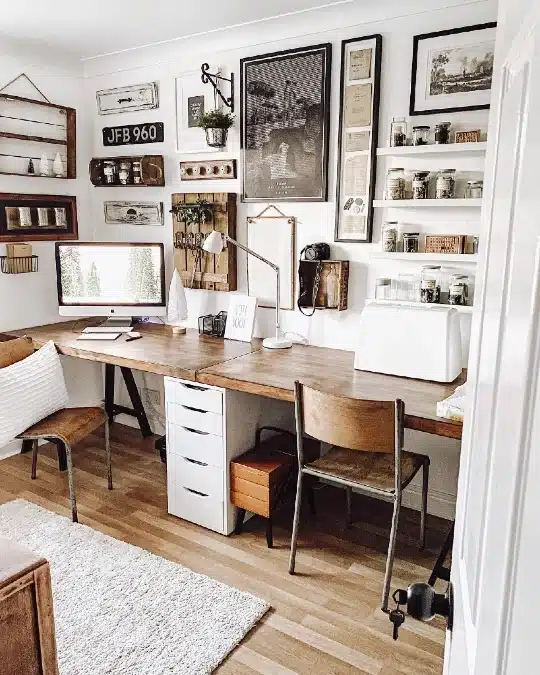 17 Modern Farmhouse Home Office Ideas That Are Bright And Airy 12 image 10