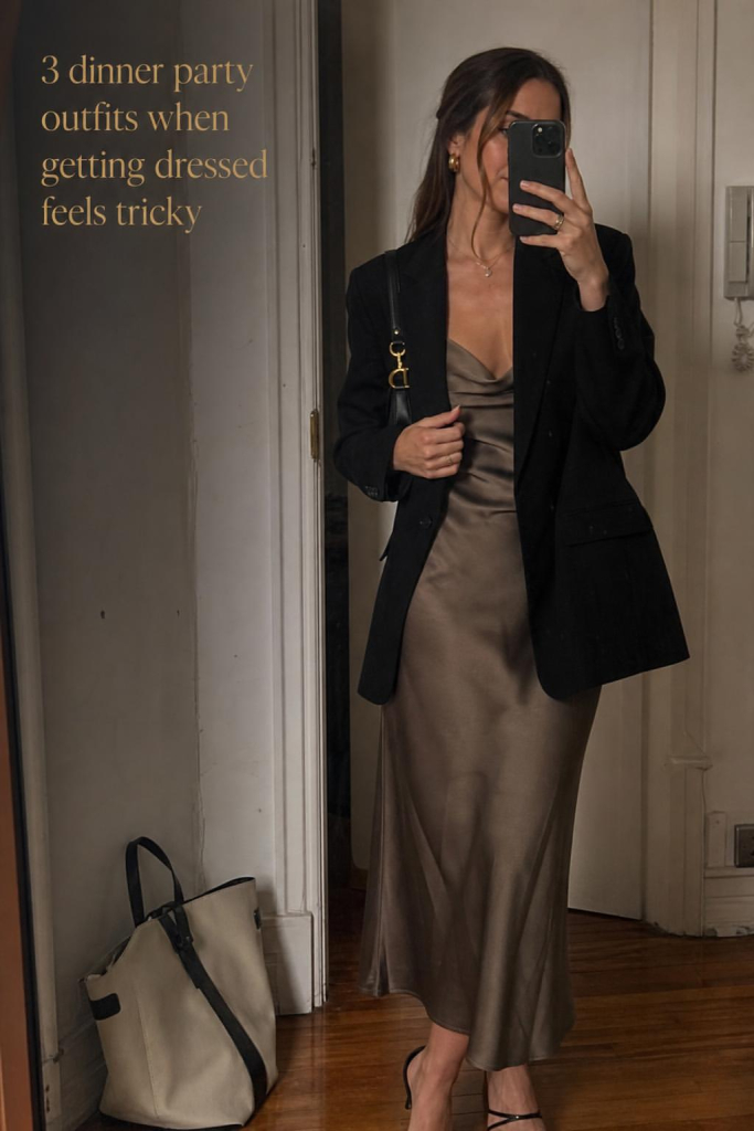 Business dinner work outfit