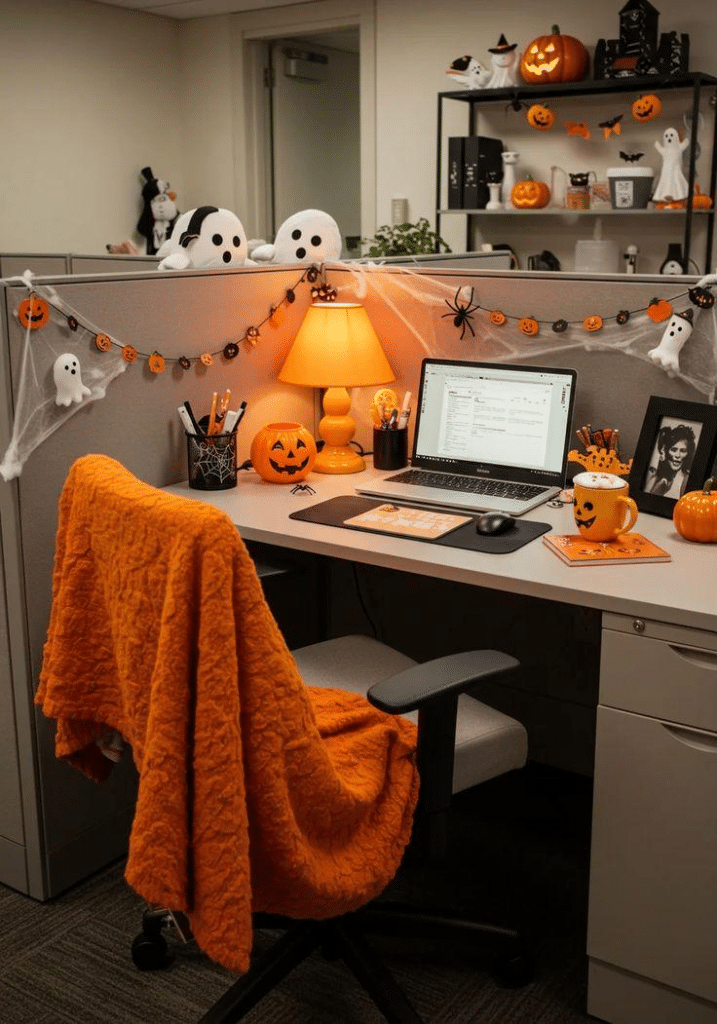 halloween decoration office cubicle