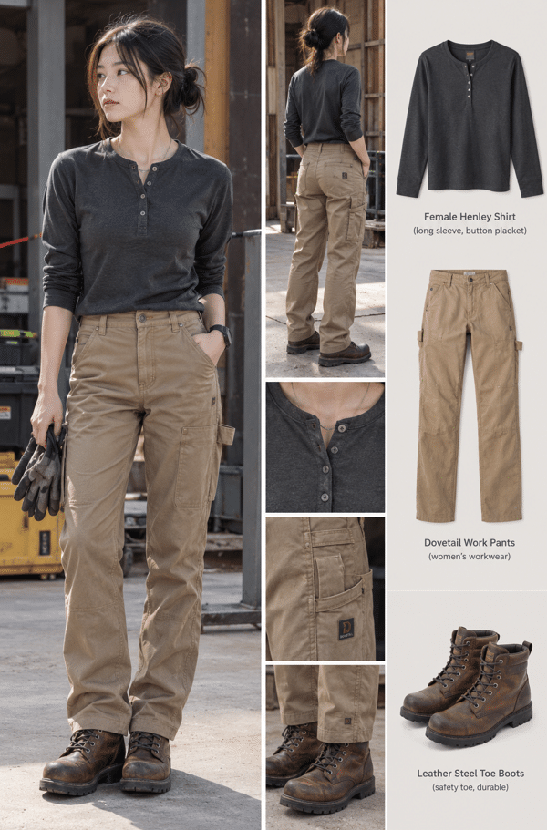 Construction site outfit ideas for women