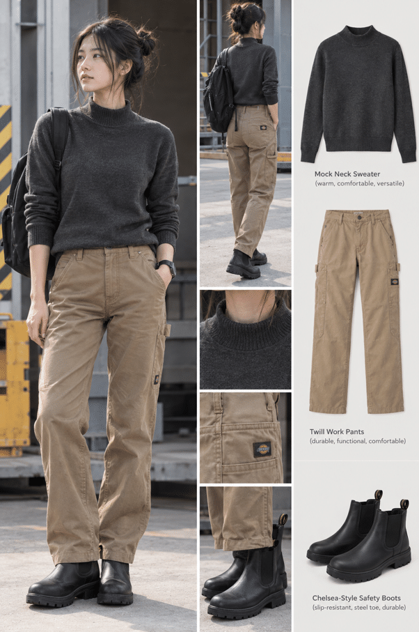 Construction site outfit ideas for women