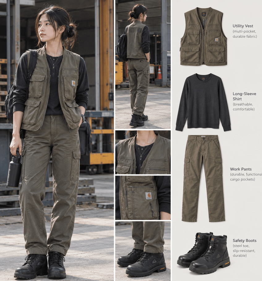 Construction site outfit ideas for women