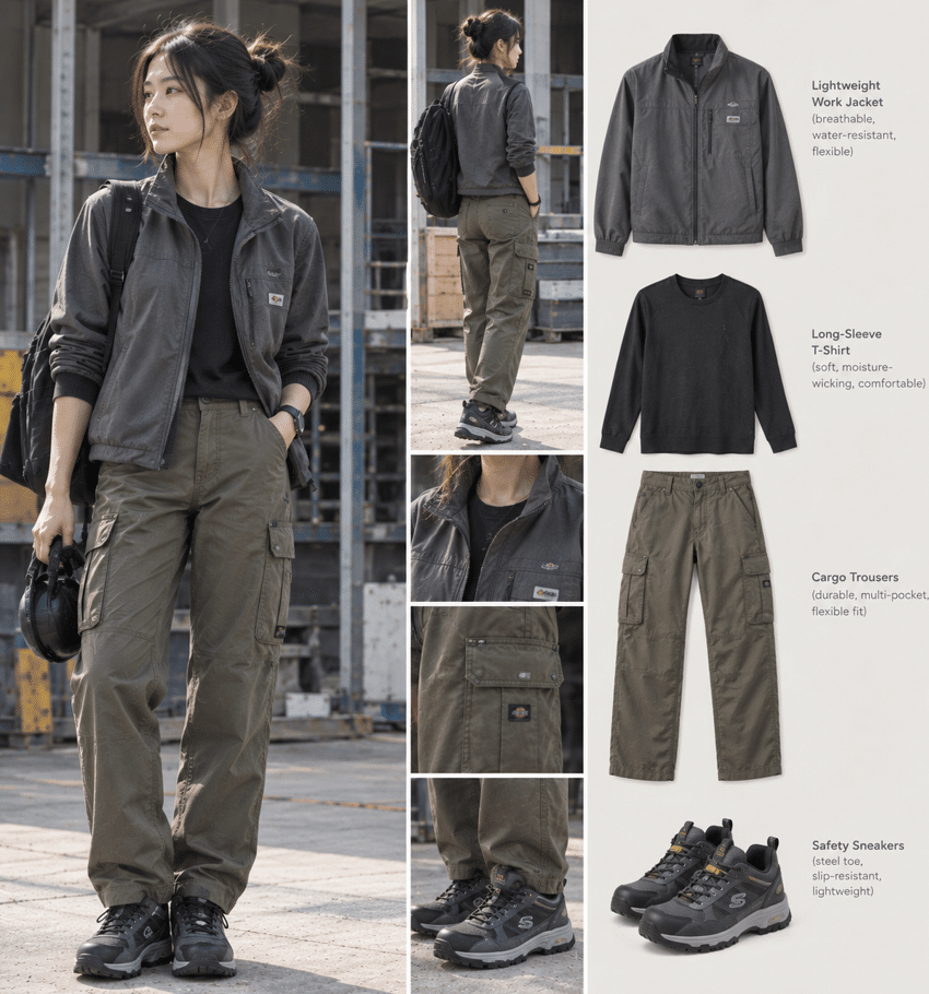 Construction site outfit ideas for women