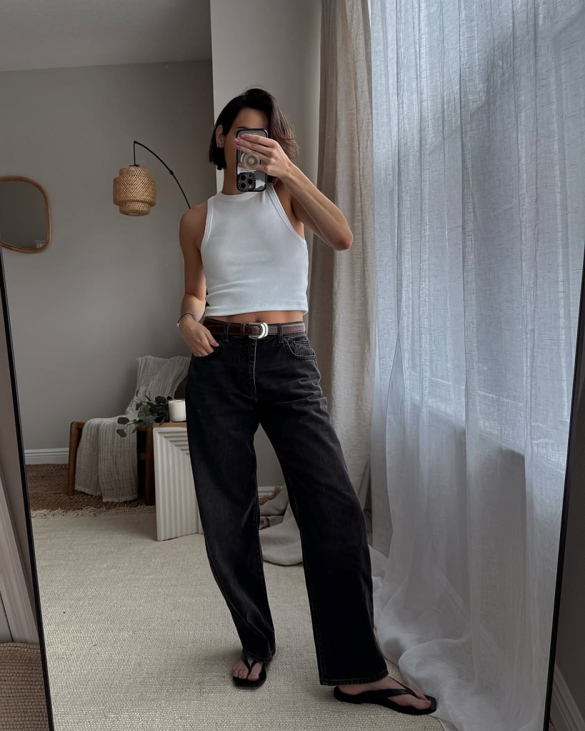 work outfit black pants