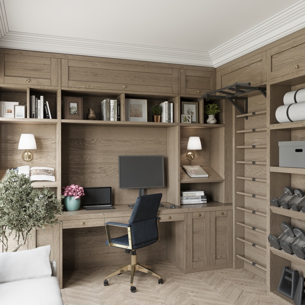 home office gym combo