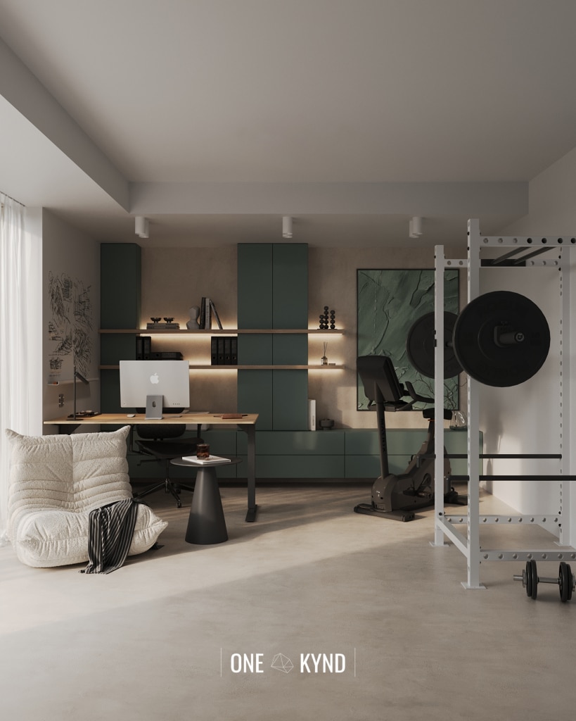 home office gym combo