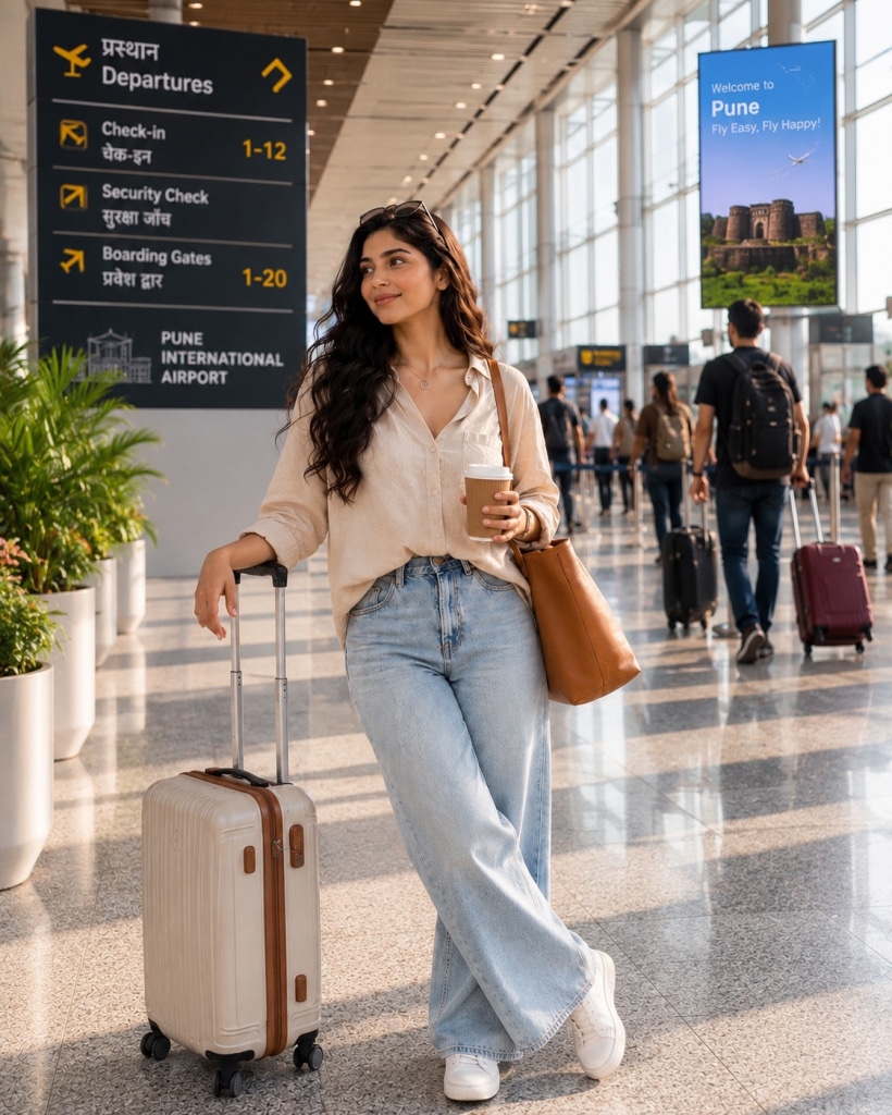 airport outfit work trip summer