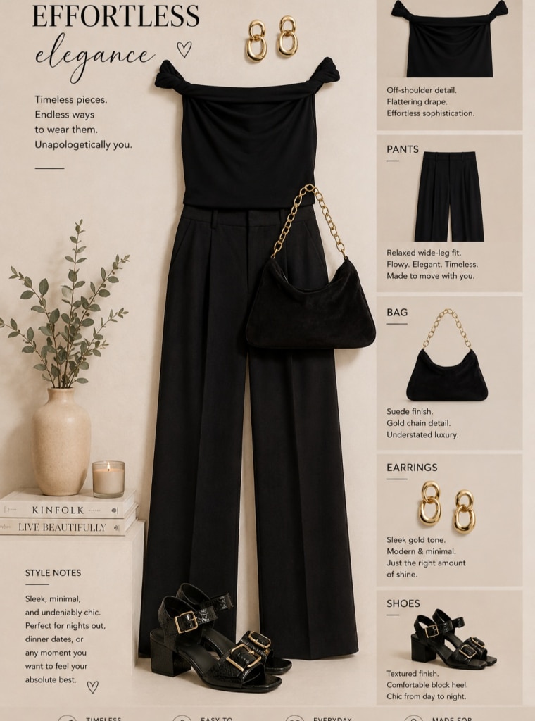 work outfit black pants
