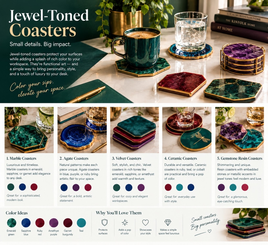 office decor jewel tones