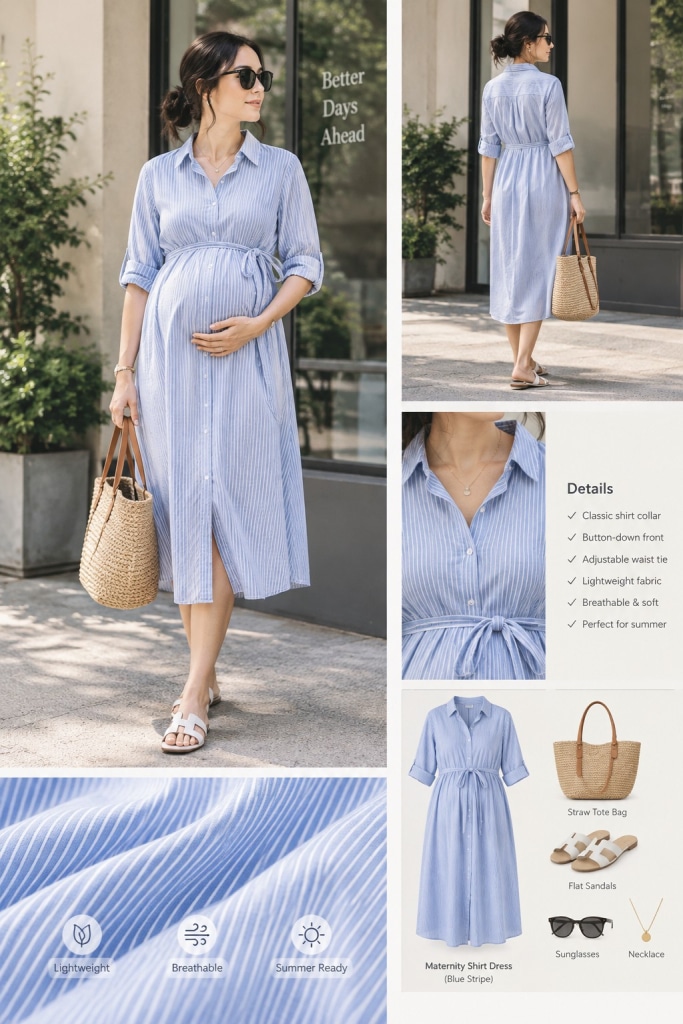 work outfit pregnant women summer