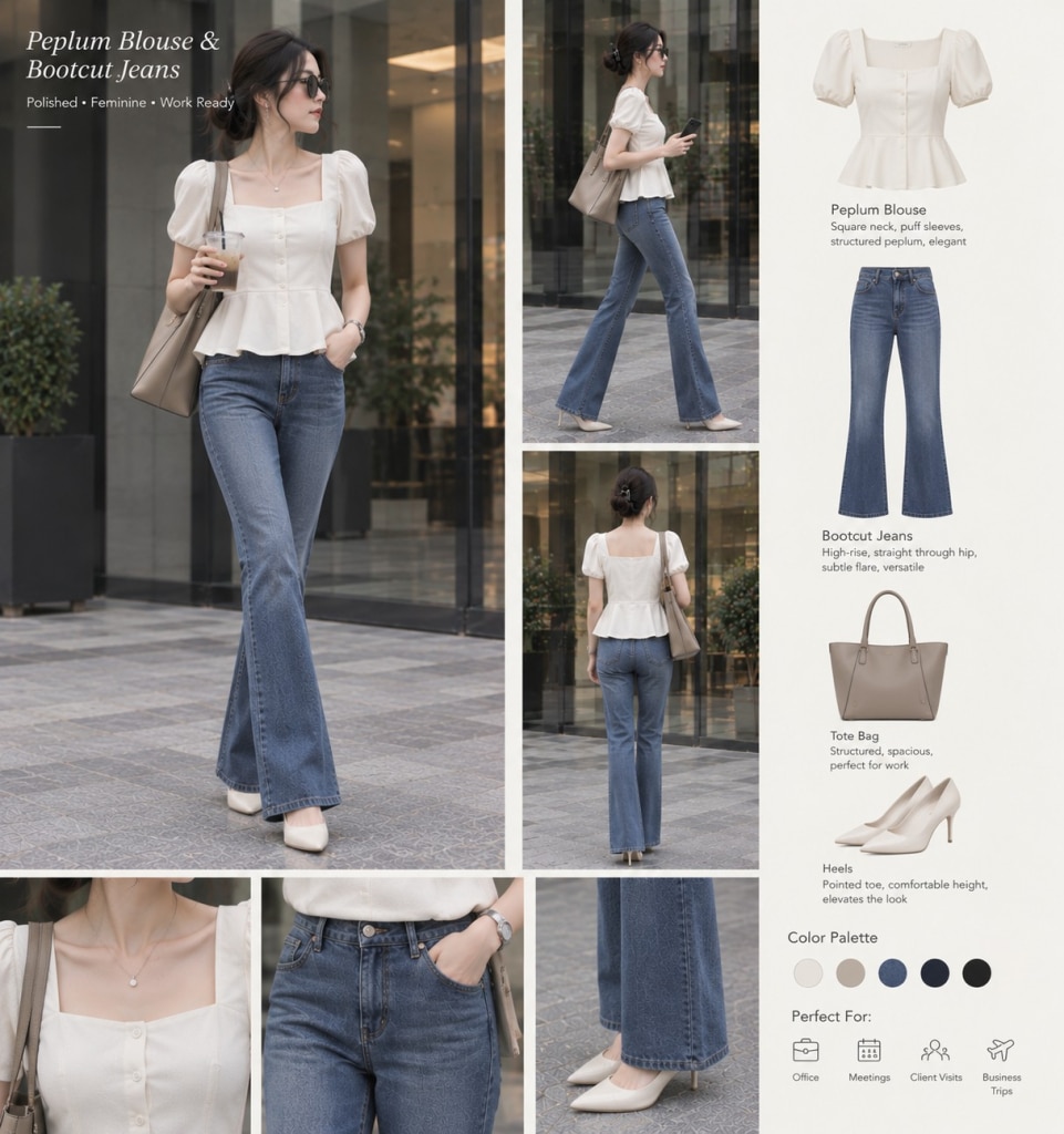 Work outfit denim